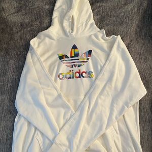 White adidas hoodie